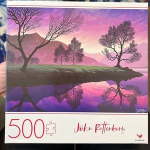 Puzzle. Never Opened. 500 pc. John Rattenbury Purple Dawn by Cardinal.
